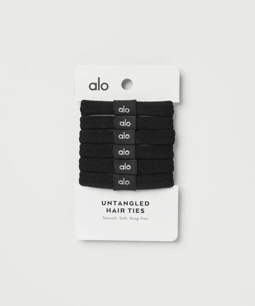 Untangled Hair Tie 6-Pack Black