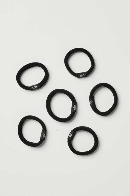 Untangled Hair Tie 6-Pack Black - Image 2