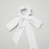 Love Knots Tie Scrunchie White