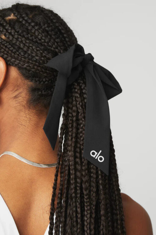 Love Knots Tie Scrunchie Black - Image 2