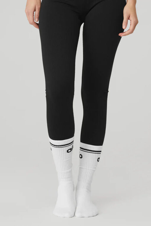Women's Throwback Barre Sock - White - Image 2