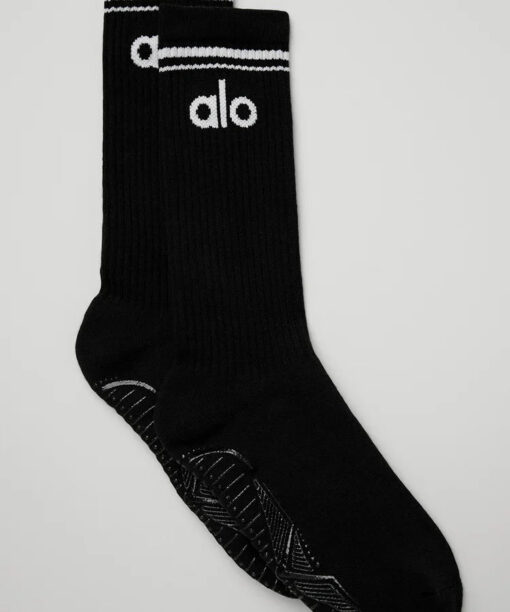 Women's Throwback Barre Sock - Black