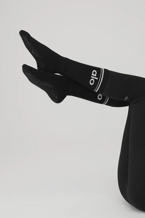 Women's Throwback Barre Sock - Black - Image 3