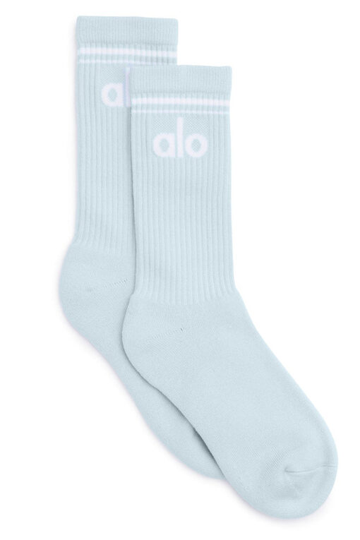Unisex Throwback Sock Blue/White - Image 3