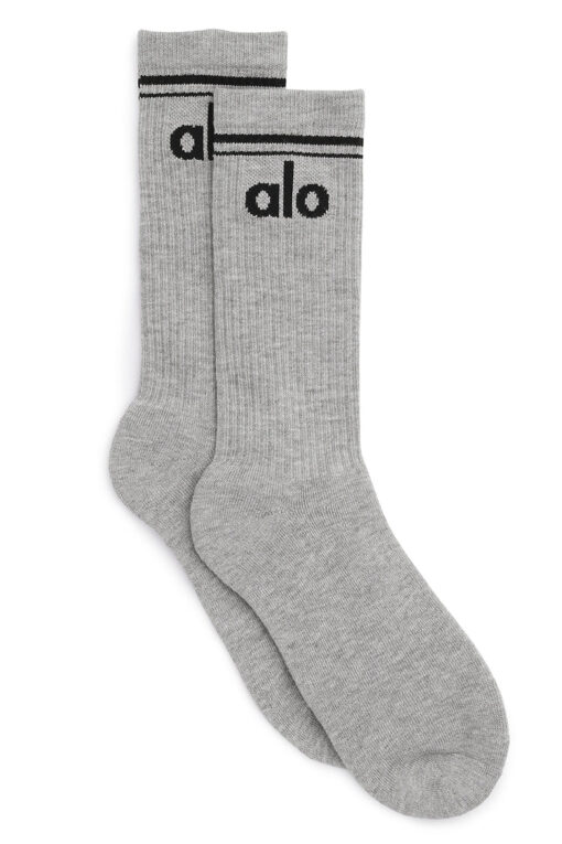 Unisex Throwback Sock Grey/Black - Image 2