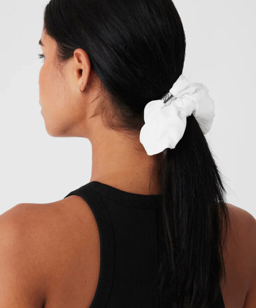 Bead It Oversized Scrunchie White