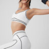 Airbrush Heart Throb Bra - White
