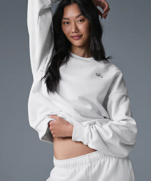 Accolade Crew Neck Pullover White