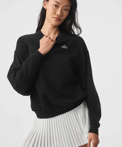 Accolade Crew Neck Pullover Black