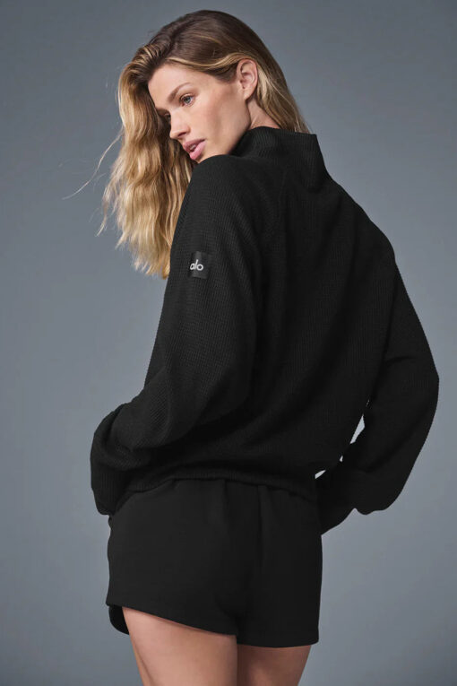 Waffle Weekend Escape Mock Neck Long Sleeve - Image 6
