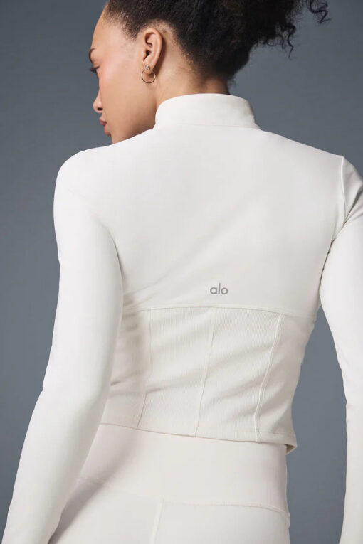 Airbrush Corset Full Zip Jacket - Ivory - Image 2