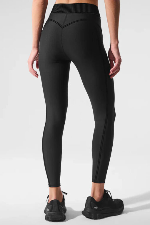 Airlift High-Waist 7/8 Line Up Legging - Black - Image 2