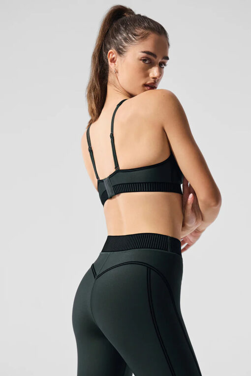 Airlift Line Up Bra - Charcoal Gree - Image 4